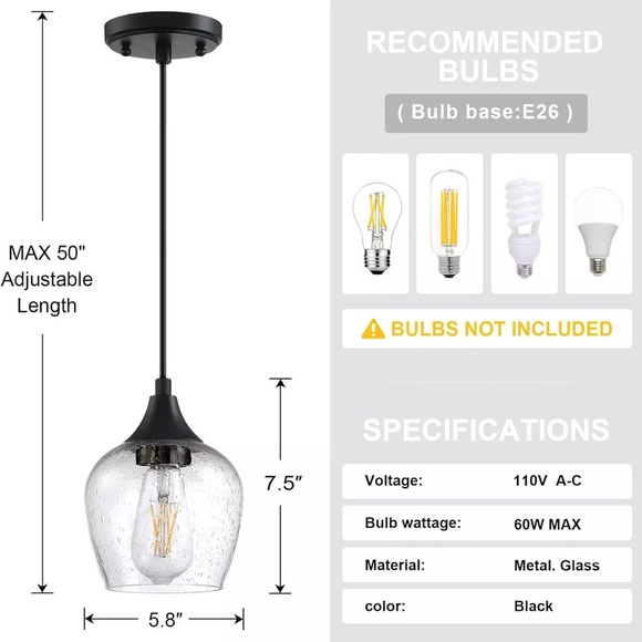 Kitchen island pendant light - Picture 4 of 7